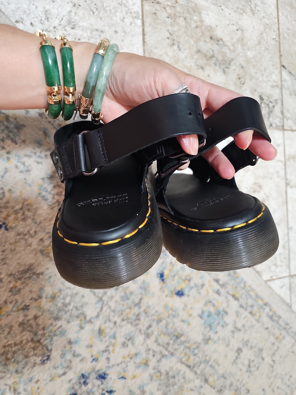 Dr. Martens Zane Brando Leather Sandals Size 7 - Picture 11 of 12